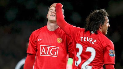 He struck up friendships with several of the stars, including fellow striker Wayne Rooney, left. Magi Haroun / EPA