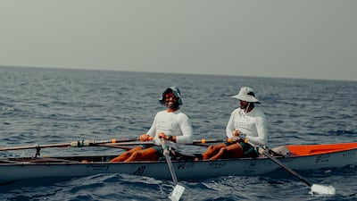 Rowers camped out on the islands each night, before continuing on their journey the following day