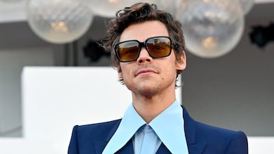 British singer and actor Harry Styles in Gucci. EPA