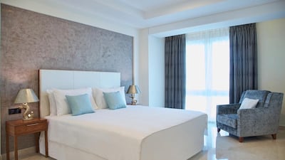 A double bedroom at the Millennium Executive Apartments in Muscat, Oman. Courtesy Millennium Executive Apartments, Muscat