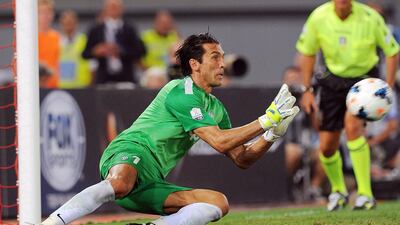 Juventus goalkeeper Gigi Buffon has suffered a rough month. Giuseppe Bellini / Getty Images