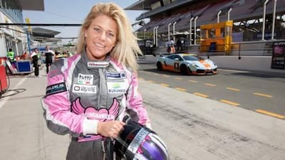 Liesette Braams, one of the five members of Racing Divas, at Dubai Autodrome. She said there are few opportunities for female drivers.
