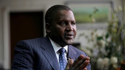 Founder and chief executive of the Dangote Group Aliko Dangote. REUTERS/Akintunde Akinleye