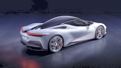 The Battista from the back. Courtesy Pininfarina