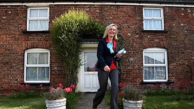 Liz Truss canvassing in her constituency in Norfolk in 2010. Getty Images