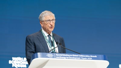 Bill Gates, co-chair of the Bill and Melinda Gates Foundation, spoke at the World Economic Forum in Riyadh, Saudi Arabia, a week before the agreement was reached. EPA