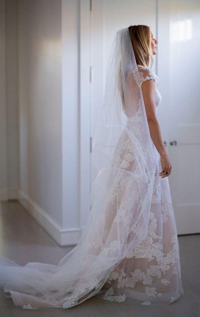 Paltrow wore Valentino for her wedding