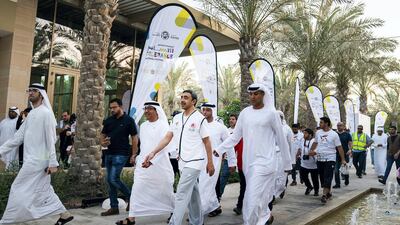 Sheikh Abdullah bin Zayed at the Walk of Tolerance in Umm Al Emarat Park. Wam