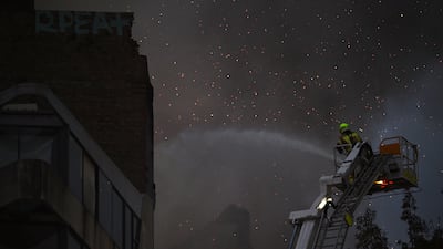 More than 20 fire engines were sent to the scene of the blaze on Randle Street, near the city's Central Station. EPA