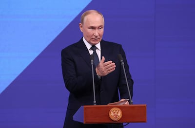 Russian President Vladimir Putin has half-jokingly endorsed Kamala Harris for US president. AFP