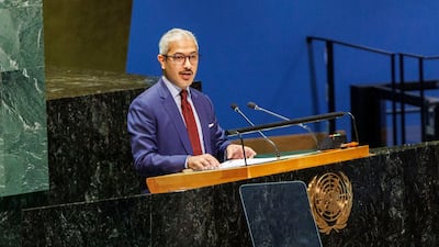 United Arab Emirates Ambassador to the UN Mohamed Abushahab. EPA