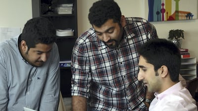 Ajar Online chief executive Shaheen Alkhudhari (right) has plans to replicated the company's success across the Arabian Gulf and wider Mena region. Gustavo Ferrari / The National