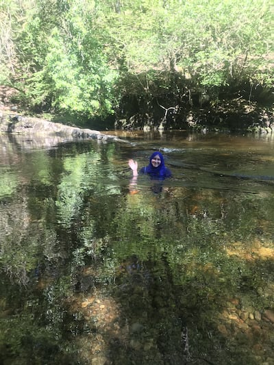 When not writing, Issa can often be found communing with nature, especially trees, while walking and wild-swimming. Photo: Hanan Issa
