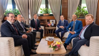 Israeli President Isaac Herzog also met Mr Kushner and representatives of the Board of Peace. Photo: Israeli Presidency