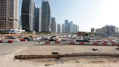 Security guards from the JLT community were deployed to control traffic flow at different congestion points, including the main roundabout linking all clusters and the Almas area. Jeffrey E Biteng / The National