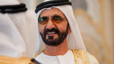 Two Emirati ambassadors were sworn in before Sheikh Mohammed bin Rashid in Abu Dhabi on Monday. All Photos by WAM