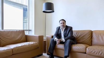 Majid Hassan, the head of asset management Middle East for Mirabaud, is pictured at Emirates Towers in the DIFC. Duncan Chard for the National.