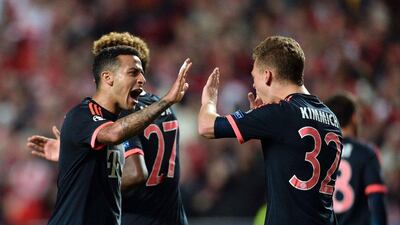 Bayern Munich return to Bundesliga action after booking their place in the Uefa Champions League semi-finals. Patricia De Melo Moreira / AFP
