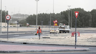 It's set to be a hazy day across the UAE. Chris Whiteoak / The National