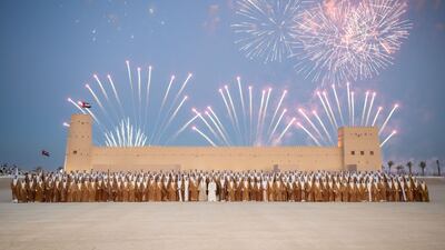 Fireworks added to the celebratory atmosphere at the wedding.