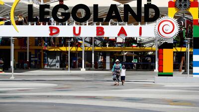 DXB Entertainment, which operates Legoland Dubai, has cut losses. Getty
