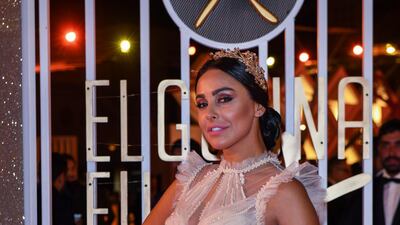 Egyptian actress Mais Hamdane poses for a photo.