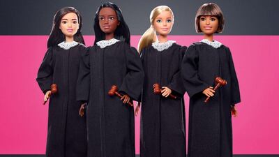 Mattel has launched Judge Barbie, in the hopes of inspiring more young girls into legal careers. Courtesy Mattel