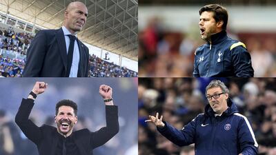 Next up? Zinedine Zidane, Mauricio Pochettino, Laurent Blanc, and Diego Simeone have all been linked with the United job since Mourinho's departure. Getty Images