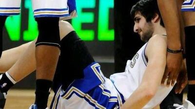 Minnesota Timberwolves' Ricky Rubio is out for the rest of the season. Jim Mone / AP Photo