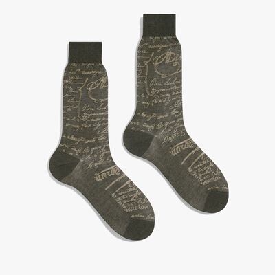 Scritto socks, Dh340, Berluti. Photo: Berluti