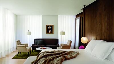 A loft suite at The London Edition hotel. Photo by Nikolas Koenig