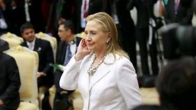 US secretary of state Hillary Clinton has been sent to the Middle East to help cement a deal.