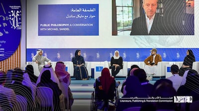 Saudi Arabia has hosted its first ever Philosophy Conference in the capital, Riyadh. Pictured here, American philosopher and author Michael Sandel and other panellists host a session. Courtesy: Saudi Ministry of Culture