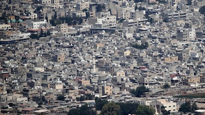 A general view shows the Baqa'a Refugee Camp. EPA