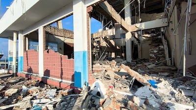 A heavily damaged building in Maumere, in East Nusa Tenggara province. Reuters