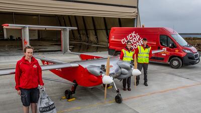 Royal Mail's fleet of drones will cut carbon emissions. PA.