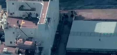 Indian Navy commandos board the MV Lila Norfolk on January 5 to secure the ship and rescue 21 crew after warnings from naval aircraft forced the pirates to flee. Photo: Indian Navy