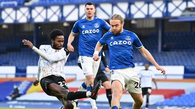 Rotherham midfielder Matthew Olosunde makes the score 1-1. AFP