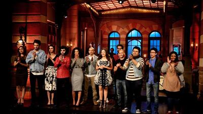 The team behind the Arabic version of Saturday Night Live have been working hard to retain the originality of the US satirical show. OSN via AP Photo