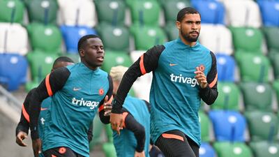 Ruben Loftus-Cheek takes part in training at Windsor Park.
