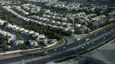 A villa neighbourhood in Dubai. Properties in the emirate's prime locations are more resilient to downturns, Fitch Ratings analysts say. Chris Whiteoak / The National