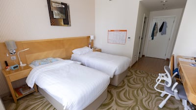 The apartment is the perfect size for a family of three. Chris Whiteoak / The National