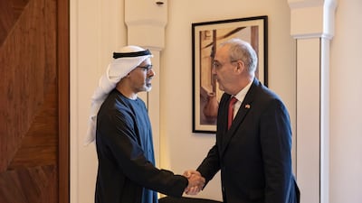 Sheikh Khaled speaks with Mr Parmelin
