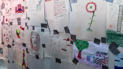 Drawings made by rescued migrants of Ocean Viking.