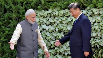 Indian Prime Minister Narendra Modi and Chinese President Xi Jinping. Trade relations between the two countries have been strengthening. Danish Siddiqui/Reuters