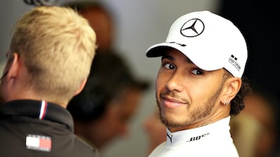 Lewis Hamilton enjoyed some unexpected Game of Thrones time on Friday in Baku. Getty