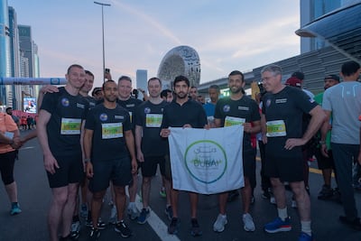 Sheikh Hamdan bin Mohammed, Crown Prince of Dubai, Deputy Prime Minister and Minister of Defence, participating in the Dubai Run. Photo: Dubai Fitness Challenge