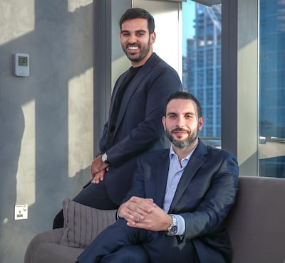 Sami Abdul Hadi (left) and Bilal Abou-Diab say Vault aims to solve the main problems faced by affluent individuals. Victor Besa / The National