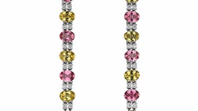 Earrings from Gucci's first ever high jewellery collection, Hortus Deliciarum