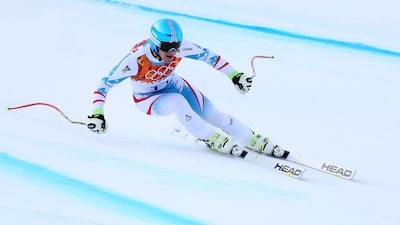 Matthias Mayer on his way to gold. Getty Images